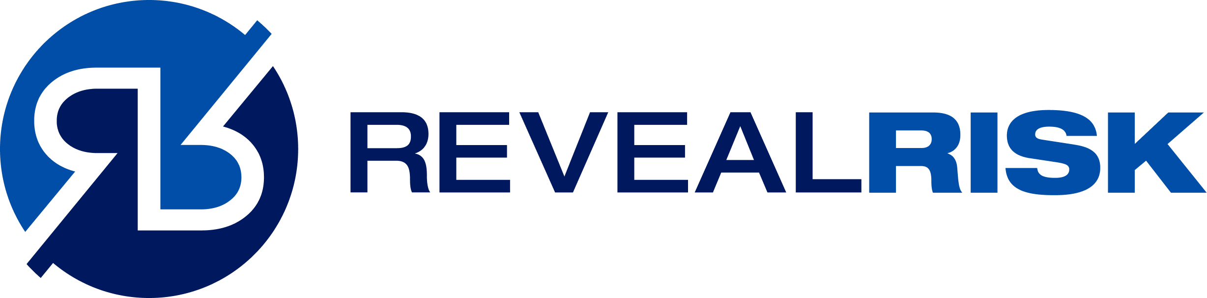 Two blue interacting Rs with the words Reveal Risk